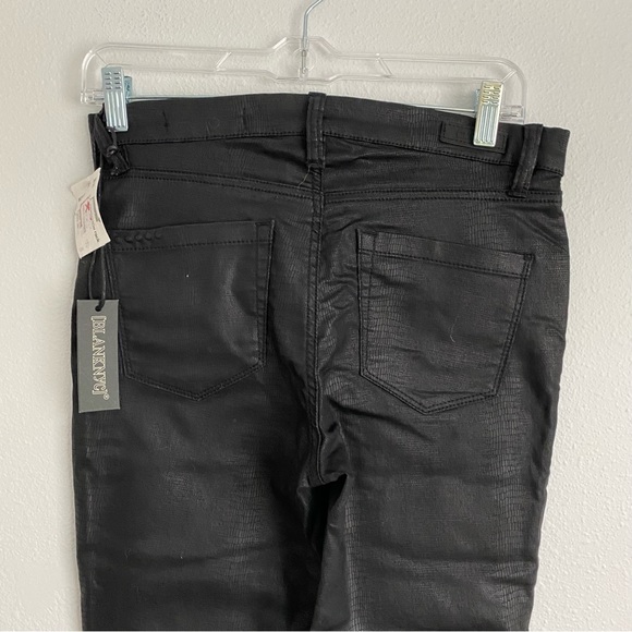 NEW BlankNYC The Bond Coated Leather Midrise SkinnyJeans Black size 27 - Picture 11 of 16